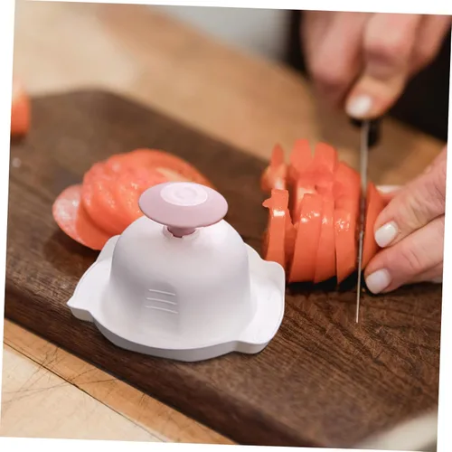 Vista 8 de DOITOOL Soporte para cebolla, 2 unidades, soporte de seguridad alimentaria, cortador de alimentos, protector de mano, protectores de dedos