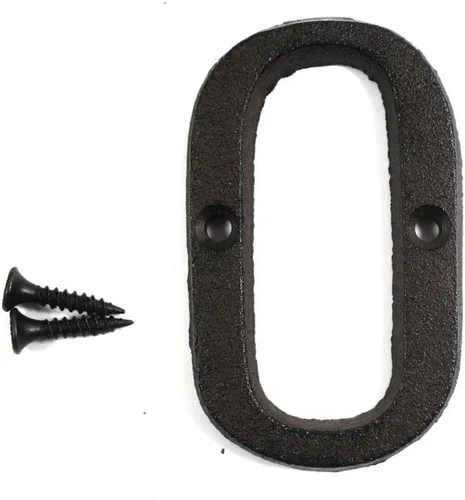 Vista 16 de Letras del abecedario de 3" en metal de hierro fundido decorativas, estilo clásico, para colgar letreros de pared, dirección, nombre, letrero