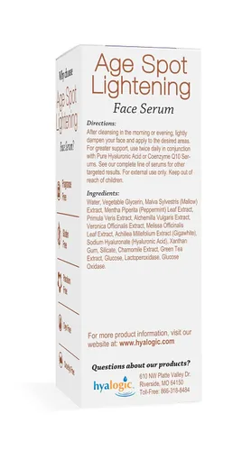 Vista 4 de Suero facial Age Spot - Corrector de manchas oscuras enriquecido con ácido hialurónico y Gigawhite - Suero iluminador Episilk para aclarar