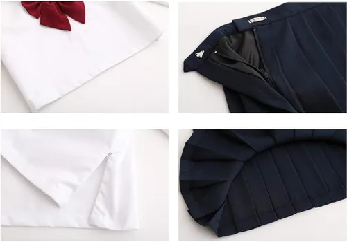 Vista 5 de OrFilam Traje de niña escolar Kawaii lindo traje de sirvienta para niña, traje de marinero. Traje de estudiante japonés