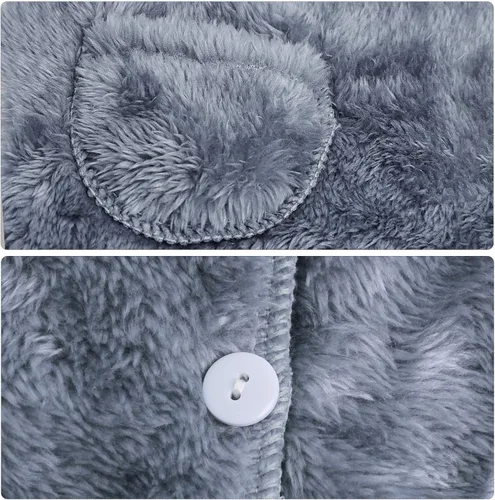 Vista 4 de Chaleco de invierno con capucha para bebé, diseño de dibujos animados, sin mangas, ligero, para niños y niñas