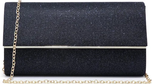 Vista 11 de Dasein Bolso de noche para mujer, bolso de mano con purpurina para boda, bolso de novia brillante para cóctel, fiesta, baile de graduación