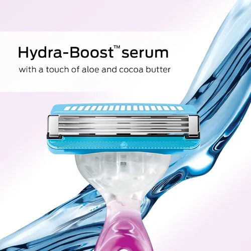 Vista 3 de Schick Hydro Silk 3 maquinillas de afeitar para mujer con 6 recambios de cuchillas de afeitar