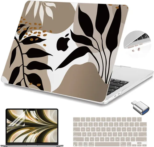 Vista 13 de Teryeefi Funda rígida para MacBook Air M3, M2, M4, MacBook Air de 13 pulgadas 2025, 2024, 2023, 2022, versión A3240, A3113, A2681, carcasa rígida