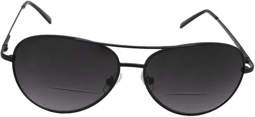 Vista 3 de Estilo B15tamaño mediano lupa Bifocal Aviator anteojos de sol con anteojos de sol bolsa de Rage