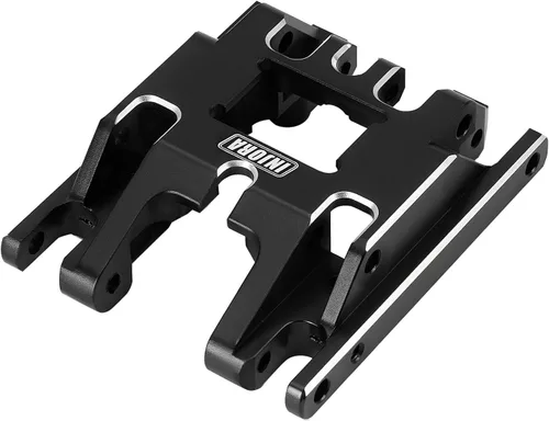 Vista 4 de INJORA - Soporte de transmisión de placa deslizante de aluminio de 0.60 oz para actualización TRX4M Aluminio negro