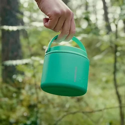 Vista 7 de Hydrapeak Tarro de alimentos aislado al vacío de acero inoxidable de 18 onzas para alimentos calientes y alimentos fríos, tarro de sopa a prueba