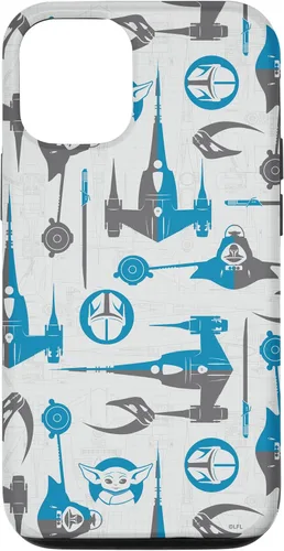 Vista 26 de Funda para iPhone 16 Star Wars The Mandalorian & Grogu Signets y Starships