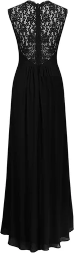 Vista 7 de Miusol - Vestido de mujer casual con cuello en V sin mangas estilo vintage para boda maxi vestido