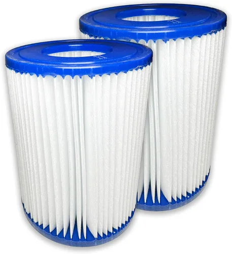 Vista 2 de Nispira Filtro de piscina de repuesto para bañeras de hidromasaje Bestway Flowclear tipo II, cartucho Lay Z, bomba de filtro de spa 58094 530-800