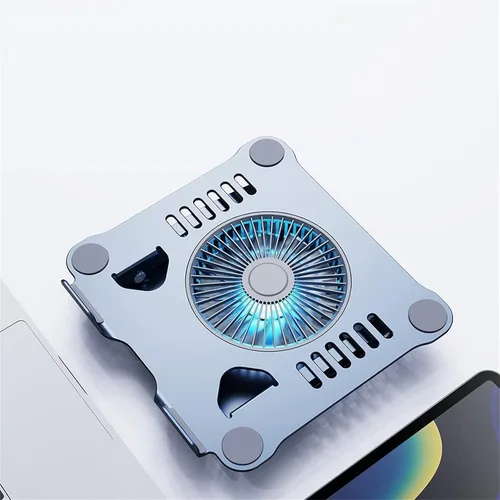 Vista 3 de El soporte ajustable de aleación de aluminio para computadora portátil es adecuado para soporte de almohadilla de refrigeración de computadora, base