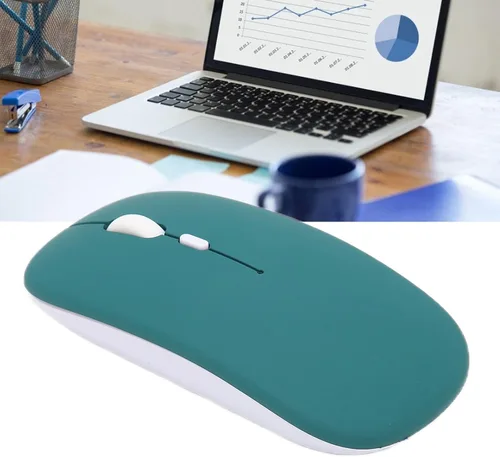 Vista 2 de Ratón inalámbrico para computadora, mini portátil inteligente de 3 velocidades Dpi ajustable inalámbrico USB para computadora portátil y tableta