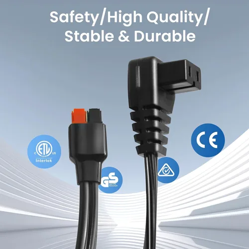 Vista 5 de Anderson Power Pole Conectores, y Conector Anderson a Cable de Alimentación DC para Refrigerador de Automóvil de 12 Voltios, Enchufe de Repuesto