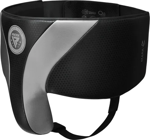Vista 2 de RDX Protector de ingle para boxeo Muay Thai Kickboxing MMA, Maya Hide Leather Mark PRO Men Jockstrap entrenamiento de artes marciales, protector