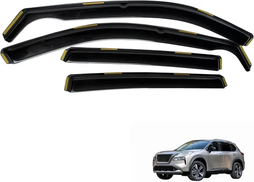 Vista 22 de inchannel - Visera de ventana compatible con Toyota 4Runner 2010-2024, protectores de lluvia, deflector de viento, humo, 4 piezas