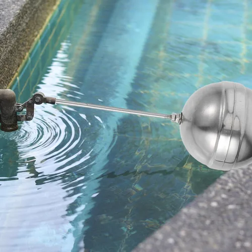 Vista 7 de jojofuny Válvula de flotador de rosca ajustable para tanques de agua Válvula de control de aleación de metal de cierre automático para el hogar