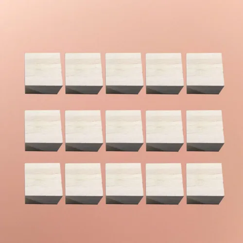 Vista 5 de 15 Pcs Unfinished Wood Cube Blocks, DIY Craft Pieces Blank CM