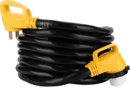 Vista 10 de Cable de alimentación eléctrica, de Camco, 55191, 25 pulgadas, de PowerGrip, con mango, 50 amperios