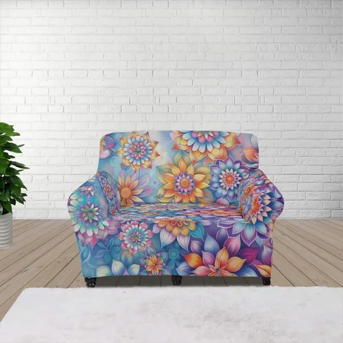 Vista 74 de ZOUTAIRONG Fundas elásticas para sofá con estampado de ramas de camuflaje 3D para sofá, funda para muebles de un solo cojín, decoración del hogar u