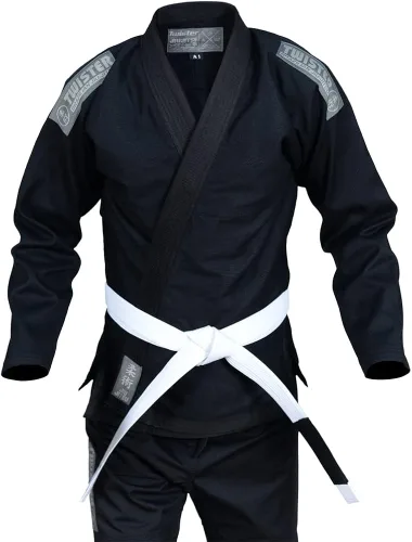 Vista 4 de Twister Challenge Jiu Jitsu Gi, Uniforme Jiu Jitsu, Competencia Profesional Tela de alta calidad Viene con Cinturones Blancos