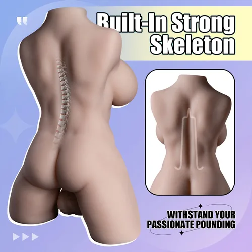 Vista 2 de Muñeca sexual transexual Torso con consolador Reslistic Big Boobs Sexo anal, Muñecas sexuales realistas Transexuales Pene Stroker Travesti Sexo