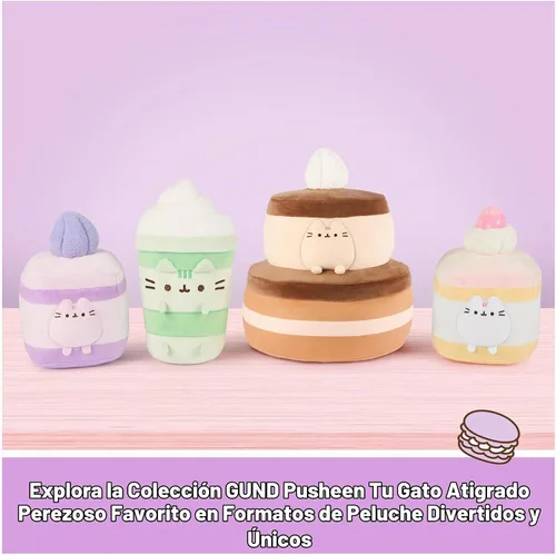 Vista 7 de GUND Pusheen - Juguete de peluche blando de pastel de chocolate de 11