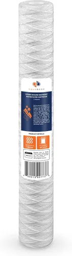 Vista 8 de Aquaboon Cartucho de filtro de agua para heridas de cuerda de 1 micrón, 20 x 2.5 pulgadas, reemplazo del filtro de agua para toda la casa