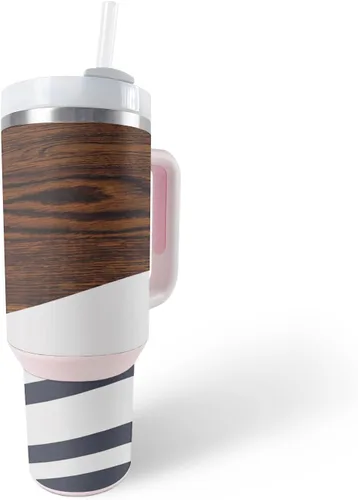 Vista 29 de MightySkins Skin - Vaso de vinilo compatible con Stanley The Quencher H2.0 FlowState de 40 onzas, mosaico de cebra, protectora, duradera y única