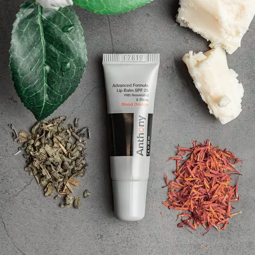 Vista 4 de Anthony Bálsamo labial SPF 25 con protector solar para labios – Contiene extracto de té verde, manteca de karité y vitamina E – Tratamiento
