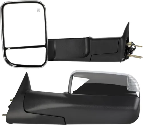 Vista 44 de Espejo Lateral del Conductor o del Pasajero Compatible con 1980-1996 Para Ford F150 1980-1996 Para Ford F250 1980-1996 Para Ford F350 Operado