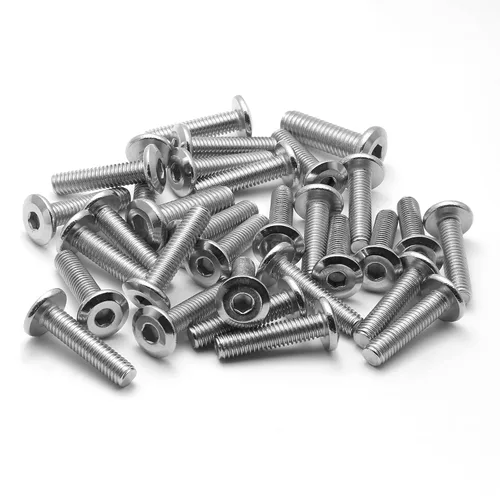 Vista 10 de Biaungdo 30 tornillos de cabeza plana de acero inoxidable M6x12mm Tornillos de cabeza plana Tornillos Conector avellanado