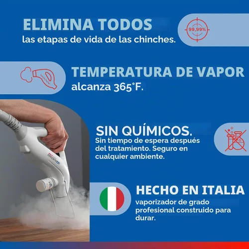 Vista 4 de Polti Cimex Eradicator - Vaporizador profesional para chinches