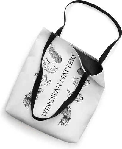 Vista 2 de Funny Wingspan Matters for book lover Tote Bag