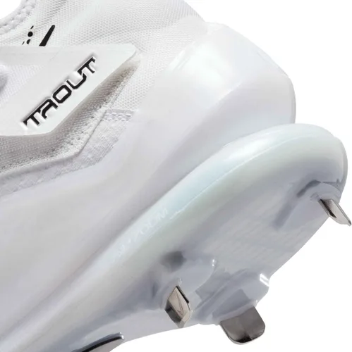 Vista 9 de Nike Force Zoom Trucha 7 tacos de metal blancos Plata talla 10