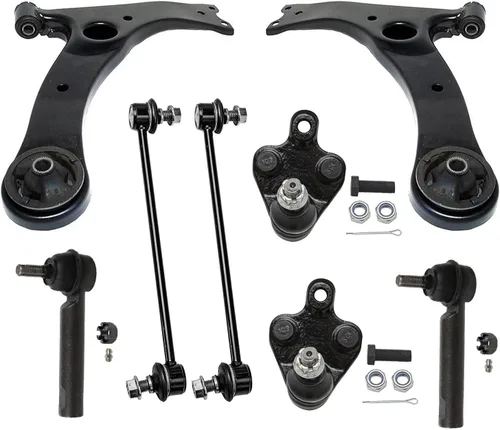 Vista 80 de Detroit Axle - Kit de brazos de control de extremo de 8 piezas para Toyota 2001-2003 Highlander 2002-2003 Camry Lexus ES300, 2 conjuntos de brazos