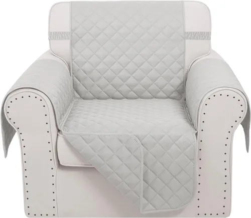 Vista 47 de Fundas para Silla Reclinable Reversibles Funda de Sofá para Mascotas Protector de Muebles Lazy Boy (Silla 23'', Beige/Beige)