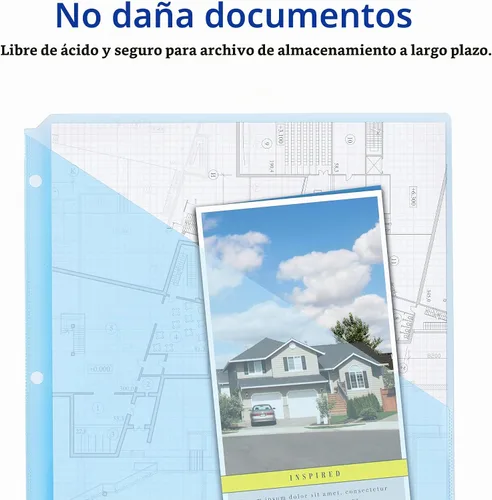Vista 3 de Avery bolsillos para carpetas, libres de ácido, paquete de 5 (75254)., Variados