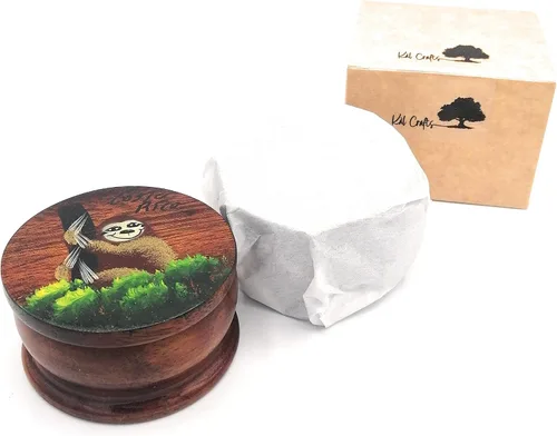 Vista 25 de Joyero de madera - Decoración pintada a mano - Juego de 1 joyero auténtico de la selva tropical costarricense - Artesanal - Estuche