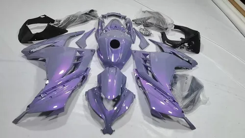 Vista 33 de US STOCK Pink Gray Chameleon Fairing Fit for Kawasaki Ninja 2013-2017 EX300 020 Pink Gray Chameleon