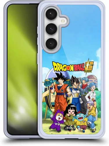 Vista 190 de Head Case Designs Funda de gel con licencia oficial de Dragon Ball Super Group Future Trunks Arc Characters [protección de grado militar] compatible