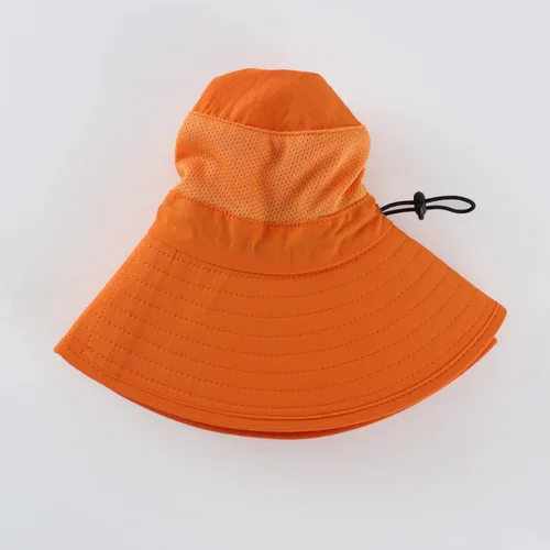 Vista 8 de Home Prefer Sombrero de malla para exteriores UPF50+ Sombrero de pesca de ala ancha con solapa para el cuello