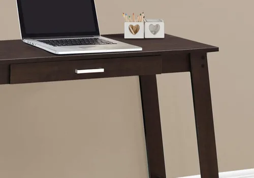 Vista 4 de Monarch Specialties Escritorio para computadora con cajón Capuccino 42"L