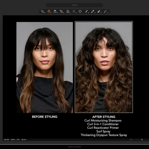 Vista 4 de Bumble and bumble. Surf Sea Salt Spray Voluminizante Añade textura + acabado mate, ondulado recto