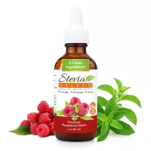 Vista 10 de Stevia Select Sabor a Cereza Negra Líquido de Stevia – Edulcorante Cero Calorías para Café, Té, Bebidas y Horneado, 100% Natural, Sin Eritritol