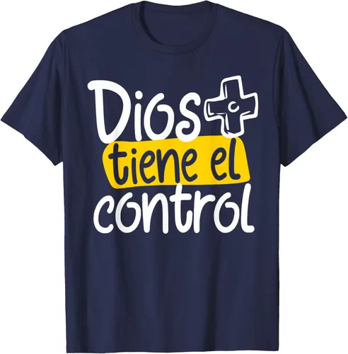 Vista 48 de Regalo Cristiano En Español Christian Spanish Dios Tiene Con Camiseta, Negro