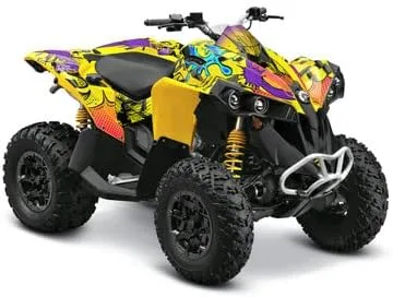 Vista 4 de All Years Renegade 500/800/1000 Zany Orange Senge Kit de gráficos compatible con Can-Am