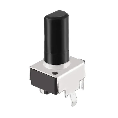 Vista 3 de uxcell Potenciómetro de película de carbono, resistencias variables de 10 K ohmios de una sola vuelta giratoria de medio eje D tipo diseño 10 piezas