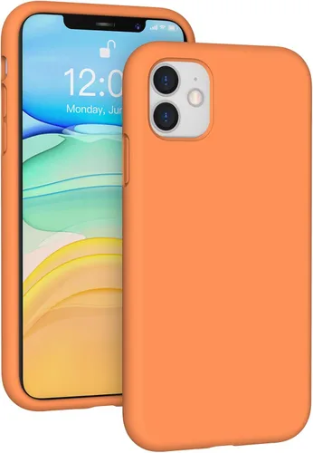 Vista 61 de Funda de silicona líquida compatible con iPhone 12 Pro Max 6.7 pulgadas, funda de gel de protección completa con forro de microfibra, funda