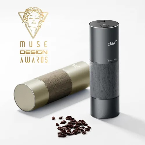 Vista 4 de CERA+ CGE01 Molinillo de café portátil de rebabas, molinillo eléctrico de espresso