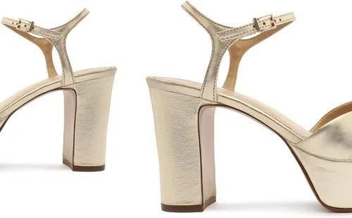 Vista 4 de SCHUTZ KEEFA para mujer Platina Metallic Napa
